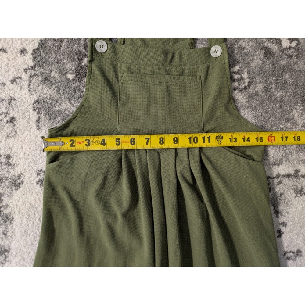 Halara Jumpsuit Overalls Size XL Green Jogger Leg Adjustable Waffle Knit‎ - Picture 5 of 7